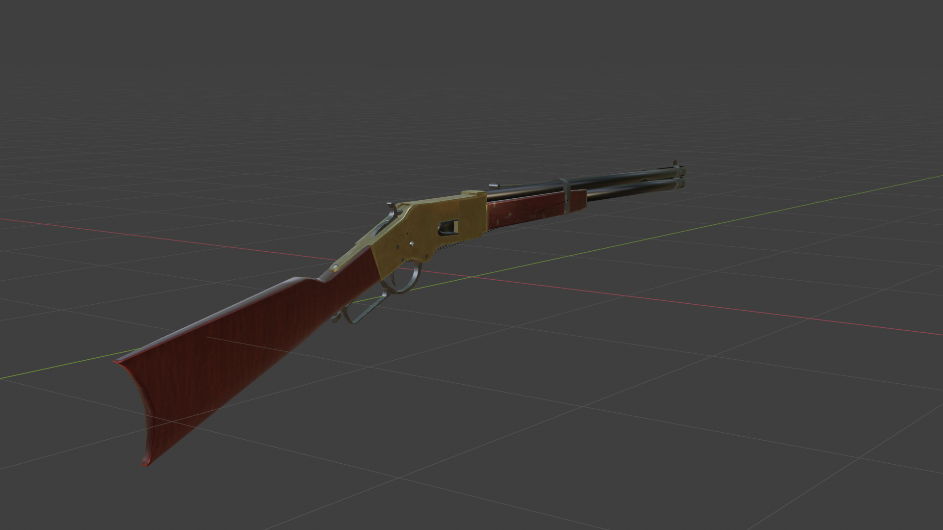 Winchester 1886 Yellowboy Trapper (LOW-POLY) preview image 1